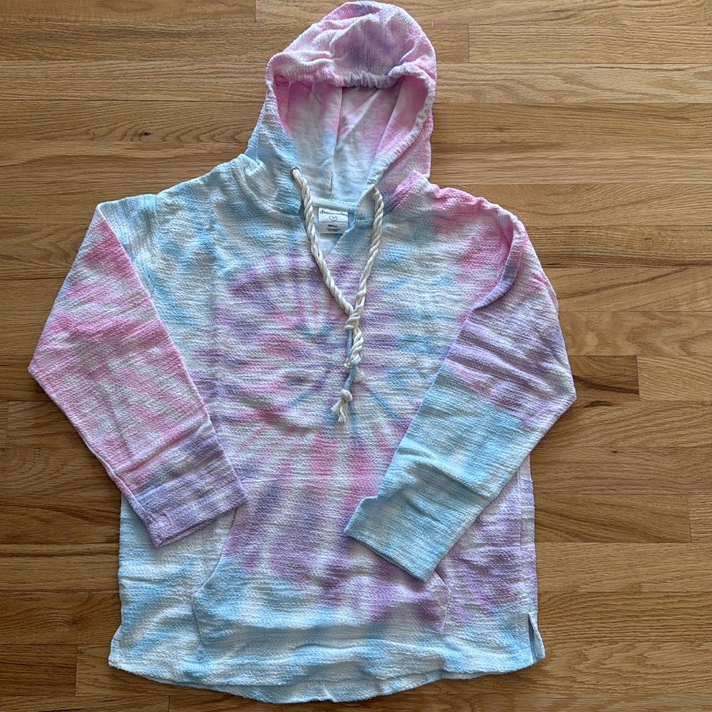 Beach Tie Dye Pullover - Small
